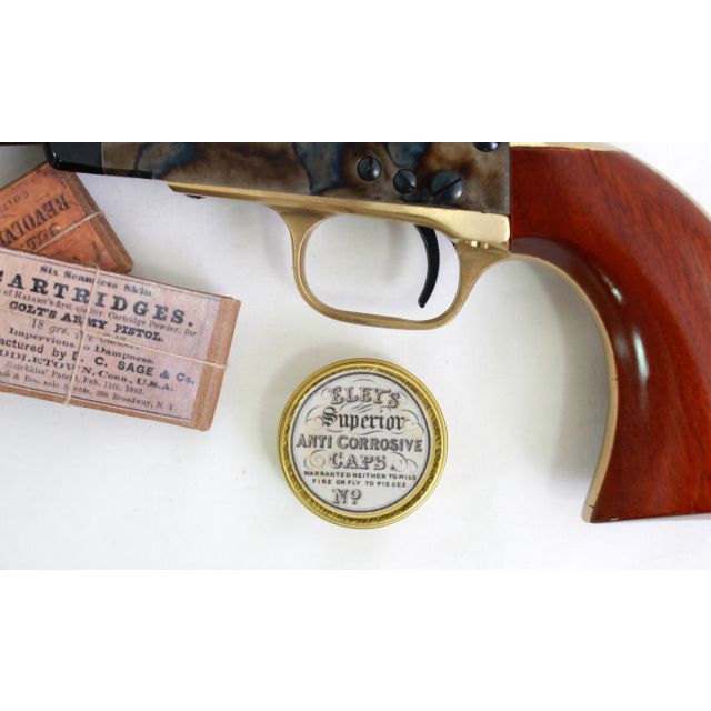 Reproduction Percussion Cap Empty Tin Only! Marked Eley's Superior Anti Corrosive Caps