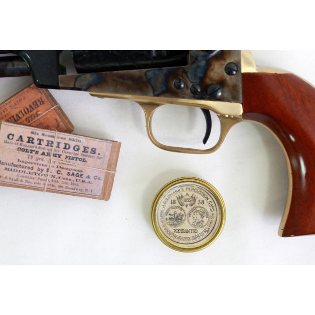 Reproduction Percussion Cap Empty Tin Only! Marked J. Goldmark's Percussion. Cap Tin