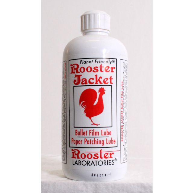 Rooster Jacket Waterproof Bullet Film Lube & Paper Patch Lube16oz Bottle