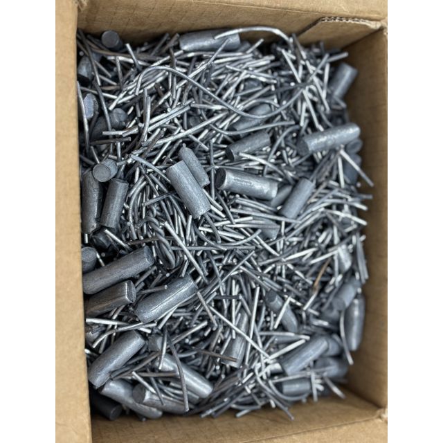 25lbs Pure Lead Pieces from our Bullet Swaging Process Sold by the 25 Lb Box