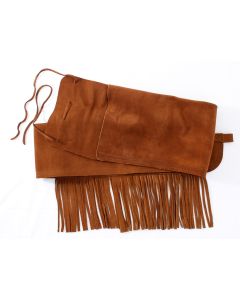 Fringed Rifle Cover 53",  Suede Leather