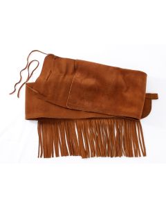 Fringed Rifle Cover 60",  Suede Leather